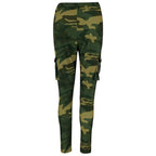 Women's Olive Camouflage Skinny Cargo Pants