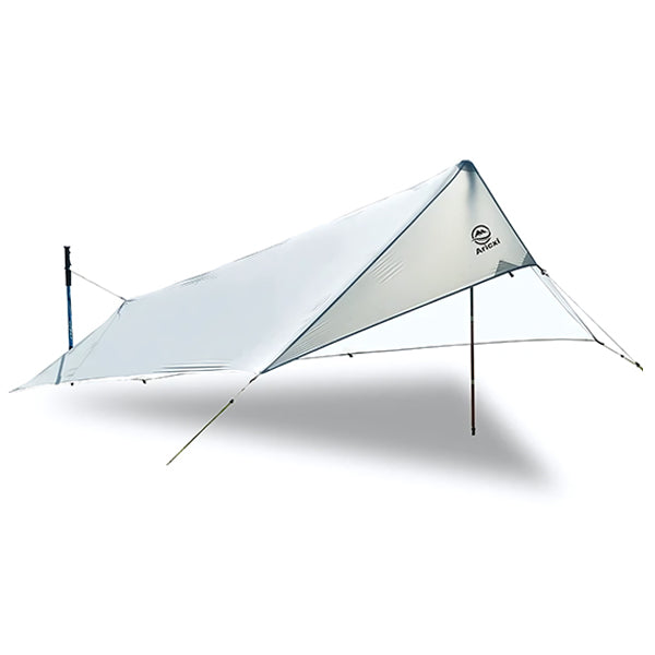 Ultralight Light Gray Backpacking Tarp Shelter