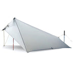 Ultralight Light Gray Backpacking Tarp Shelter