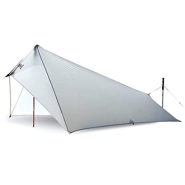 Ultralight Light Gray Backpacking Tarp Shelter