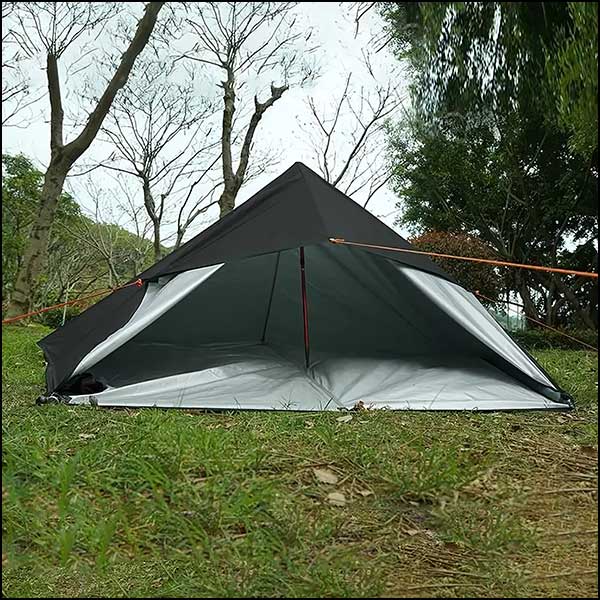 Black Waterproof Outdoor Camping Tarp
