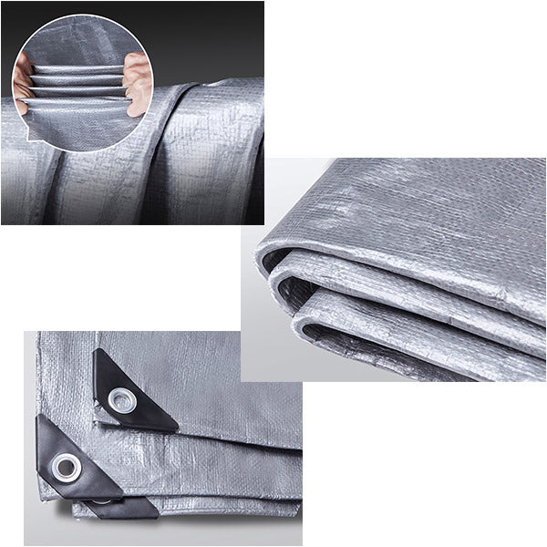 Heavy Duty Silver Weatherproof Tarp