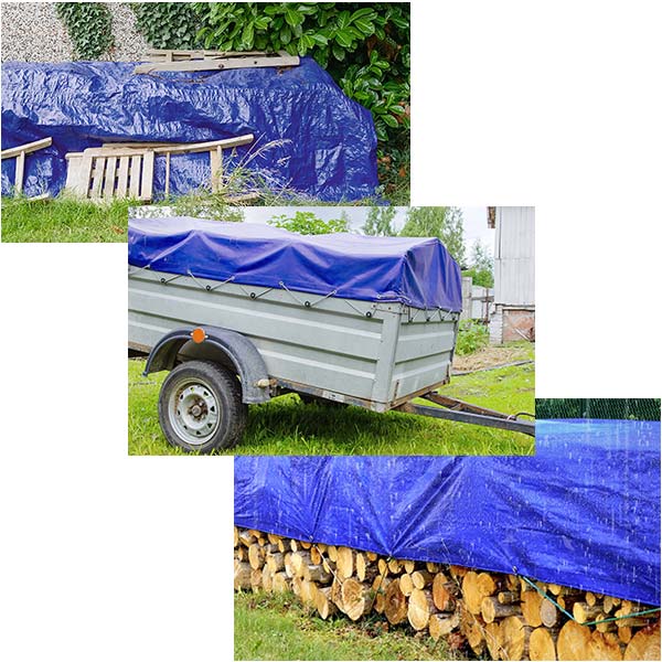 Heavy Duty Blue Waterproof Tarp