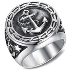 Naval Anchor Military Ring