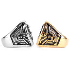 Men's Stainless Steel Anchor Viking Ring