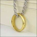 Lord of the Rings Gold-Tone Elvish Script Ring