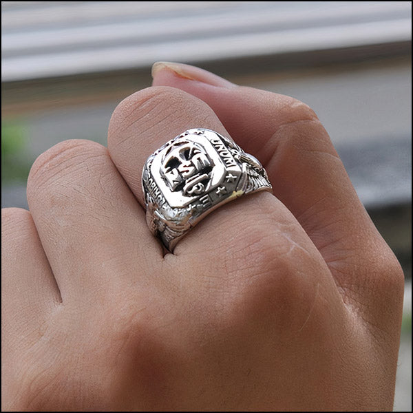 Men's USN Eagle Military Signet Ring