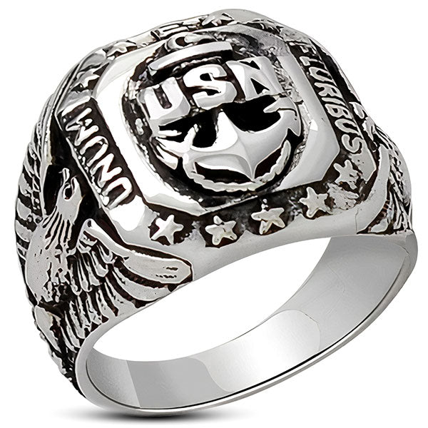 US Navy Military Ring (Silver)