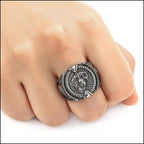 Men's Stainless Steel Marine Corps Signet Ring