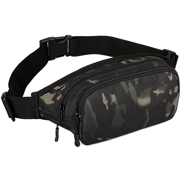 Dark Camo Tactical Multi-Pocket Fanny Pack