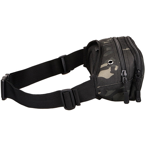 Dark Camo Tactical Multi-Pocket Fanny Pack