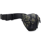 Unisex Green Camouflage Fanny Pack with 3 Pockets