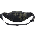 Unisex Green Camouflage Fanny Pack with 3 Pockets