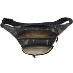 Unisex Green Camouflage Fanny Pack with 3 Pockets