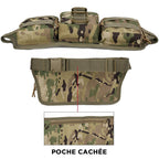 Tactical Camouflage Waist Bag with Pouches
