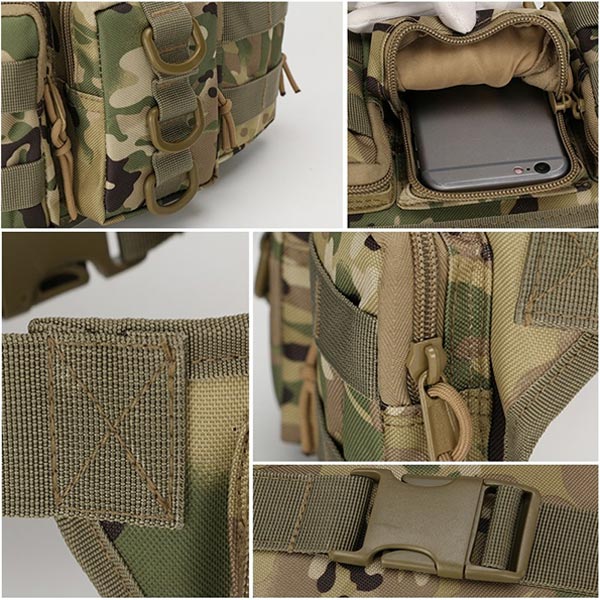 Tactical Camouflage Waist Bag with Pouches