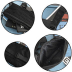 Adjustable Black Tactical Chest Bag with MOLLE