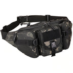 Tactical Dark Camouflage Multi-Pocket Waist Bag