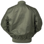 Men's Olive Green US Navy Patch Bomber Jacket