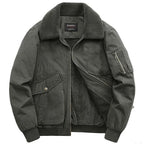 Aviator Jacket with Sheepskin Collar