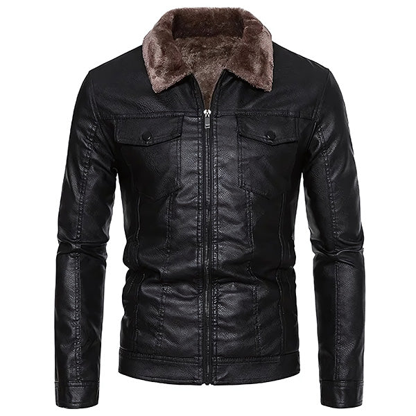 Men's Leather Aviator Jacket