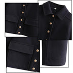 Women's Blue Aviator Jacket