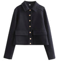 Women's Blue Aviator Jacket