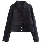 Women's Blue Aviator Jacket