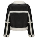 Women's Aviator Jacket with Fur Collar
