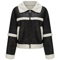 Women's Aviator Jacket with Fur Collar