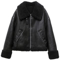 Women's Leather Aviator Jacket