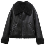 Women's Leather Aviator Jacket