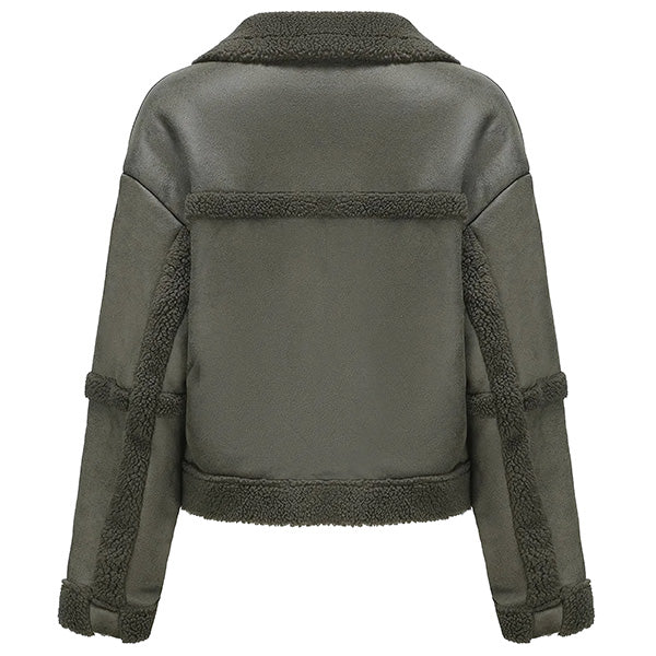 Women's Green Aviator Jacket