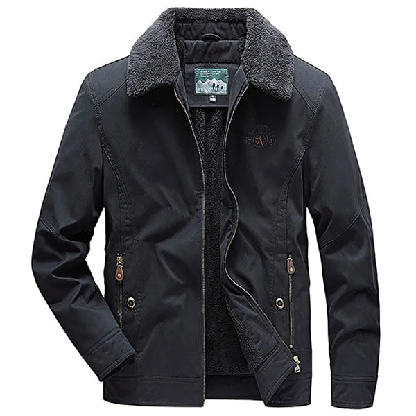 Men's Fur-Lined Aviator Jacket