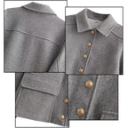 Women's Wool Aviator Jacket