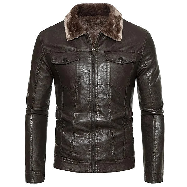 Men's Brown Aviator Jacket