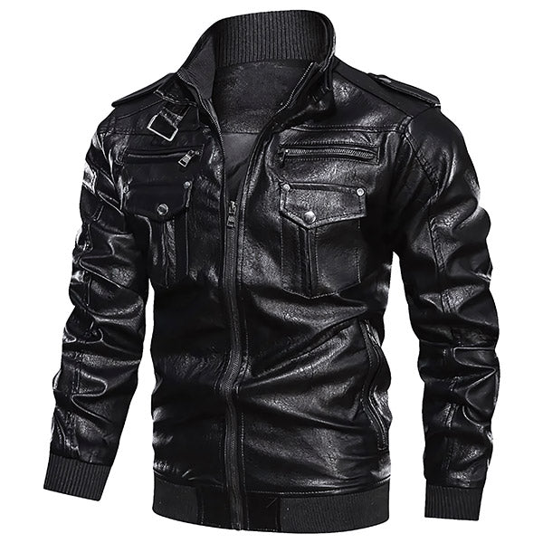 Men's Black Aviator Jacket