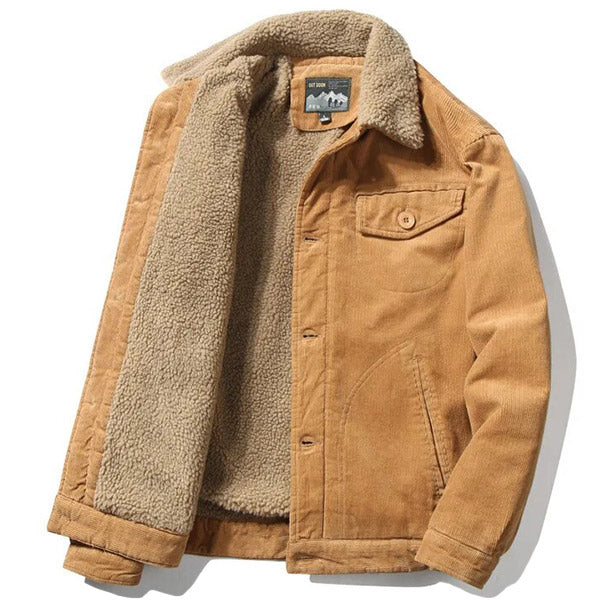Men's Orange Aviator Jacket