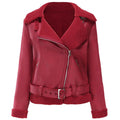 Women's Red Aviator Jacket