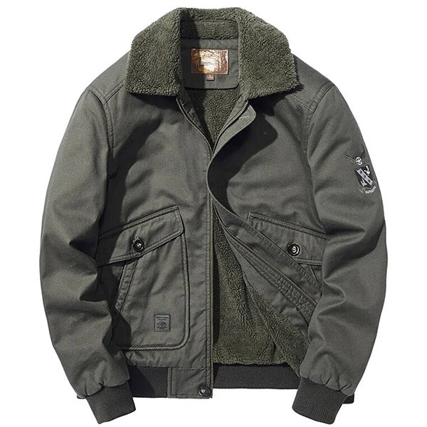 Green Aviator Jacket