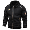 Leather Bomber Jacket