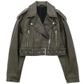 Women's Leather Aviator Jacket