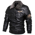 Men's Vintage Leather Aviator Jacket