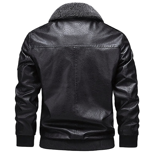 Men's Vintage Leather Aviator Jacket