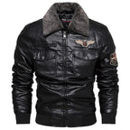 Men's Vintage Leather Aviator Jacket