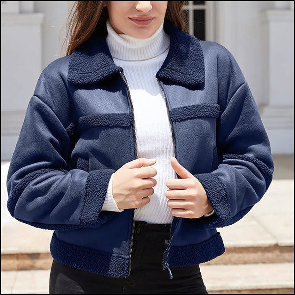 Women's Leather Aviator Jacket