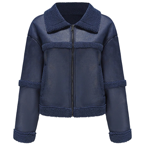 Women's Leather Aviator Jacket