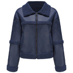 Women's Leather Aviator Jacket