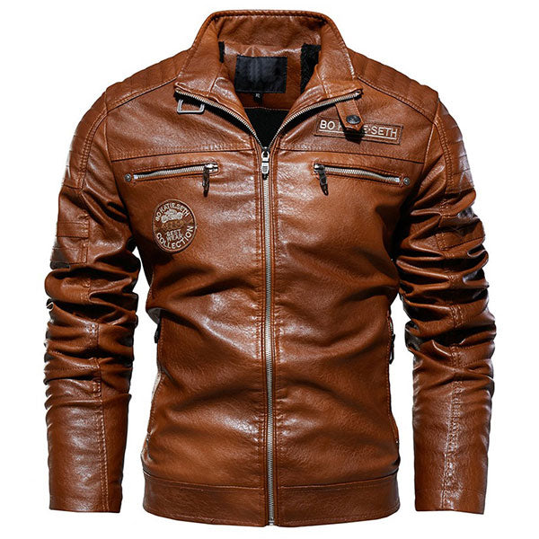 Motorcycle Style Aviator Jacket