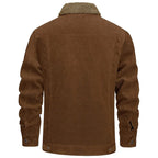 Men's Brown Corduroy Sherpa Lined Jacket